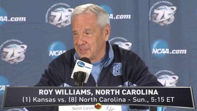 Roy Williams, UNC Set for Kansas Rematch