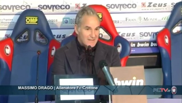 Fc Crotone | Sala stampa, Massimo Drago in conferenza