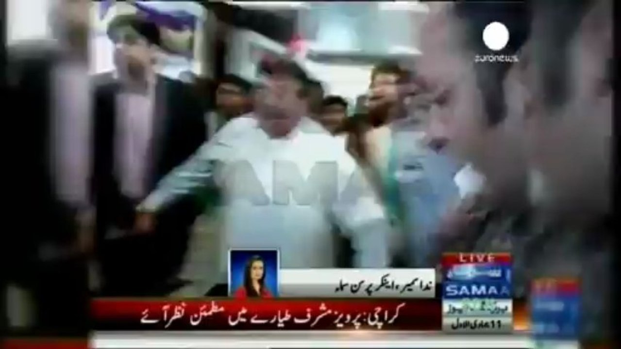 Musharraf back in Pakistan after ending exile