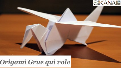 Origami  : Grue qui vole - HD