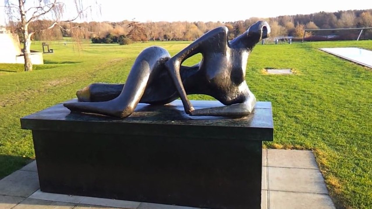 Henry Moore Reclining Figure SCVA Norwich December 2011