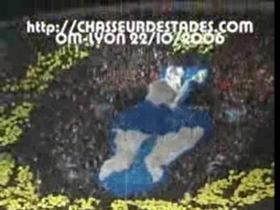 tifo Olympique Marseille OM Lyon OL