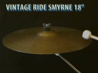 Vintage cymbal Smyrne medium thin ride 18"
