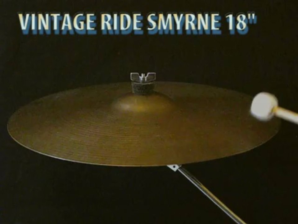 Vintage cymbal Smyrne medium thin ride 18"