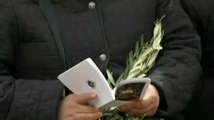 Première messe des Rameaux pour le pape François