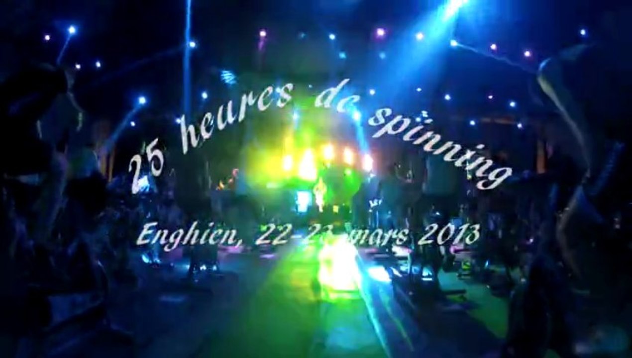 Visite au 25 heures de spinning à Enghien