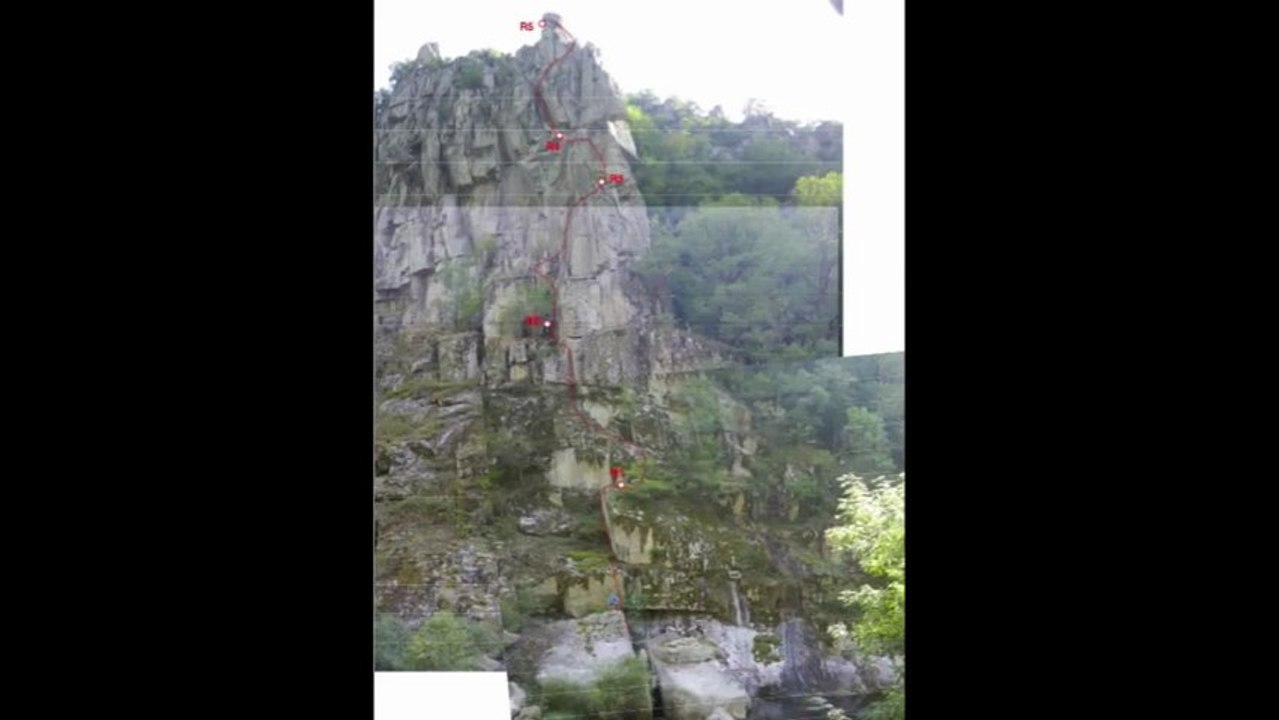 Nouvelle voie dans les gorges de la Truyère