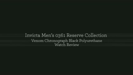 Invicta Men’s 0361 Reserve Collection Venom Chronograph Black Polyurethane Watch Review