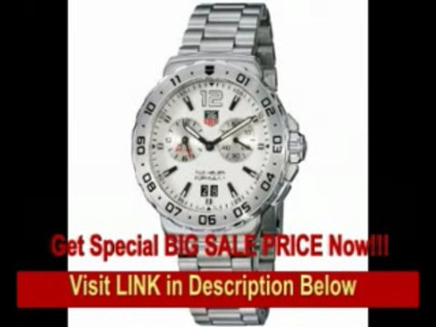[BEST BUY] TAG Heuer Men's WAU111B.BA0858 Formula 1 White Dial Grande Date Alarm Watch