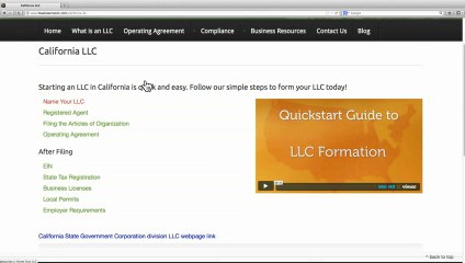 Form an LLC in California