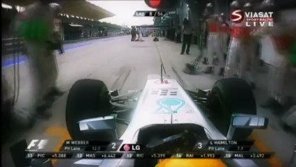 Lewis Hamilton wrong pit stop EPIC MOMENT HD