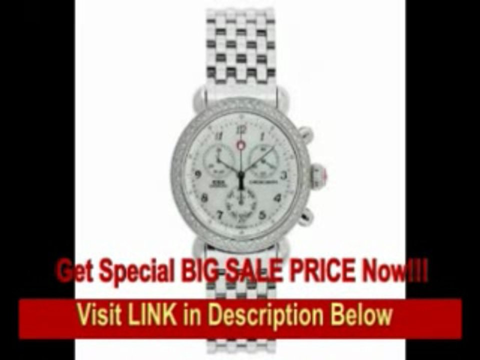 [BEST PRICE] Michele Women's MWW03C000013 CSX-36 Diamond Stainless Steel Chronograph Watch