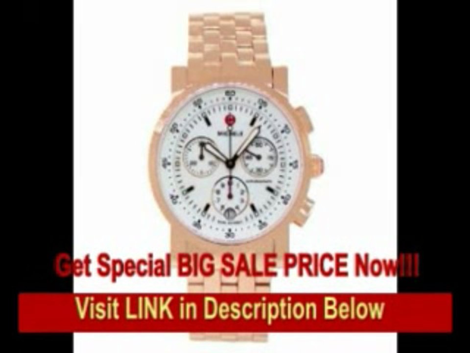 [BEST BUY] Michele Women's MWW01C000064 Stainless-Steel Analog White Enamel Dial Watch