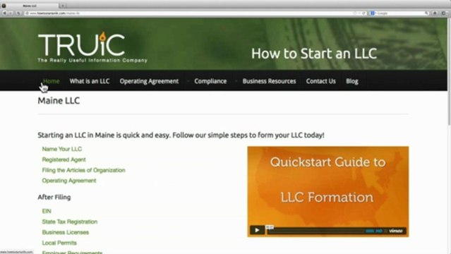 Form an LLC in Maine