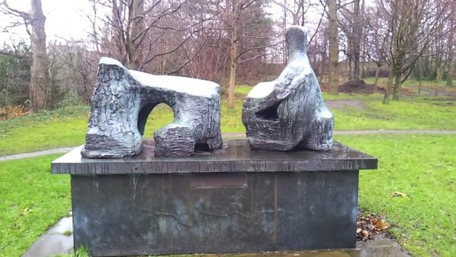 Henry Moore Reclining Figure Two Piece No2 1960 SNGOMA1 Edinburgh January 2012