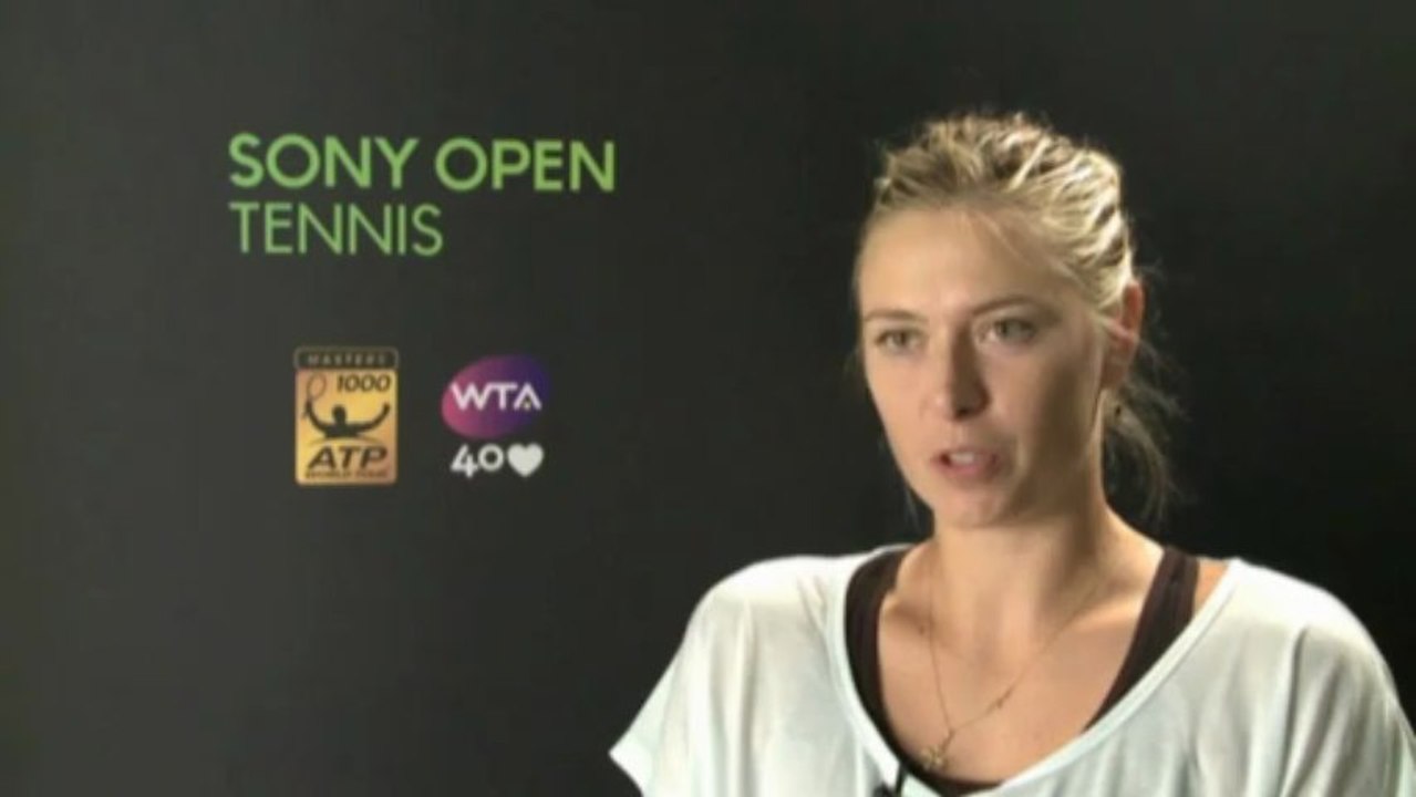 Miami: Sharapova: 'Es war hart, windig, heiß und trocken'