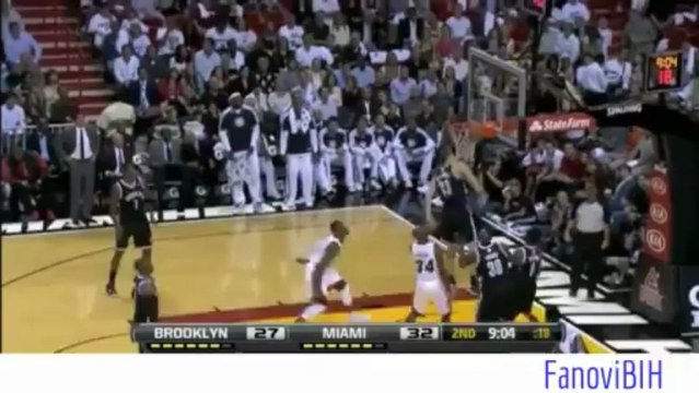 Mirza blocks Ray Allen Nets vs Heat