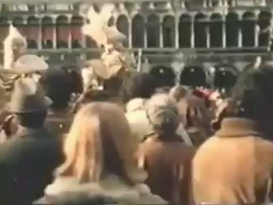 Рудольф Нуриев и Карла Фраччи на венецианском карнавале.