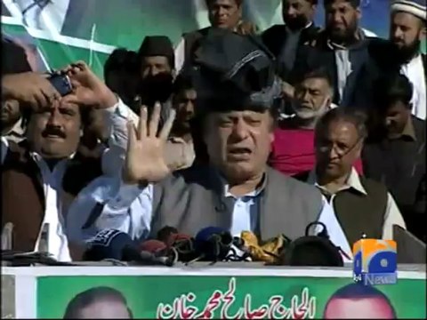 Geo Reports-PML-N Rally in Mansehra-25 Mar 2013