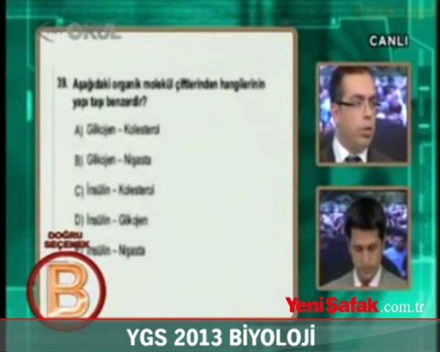 2013 YGS Biyoloji
