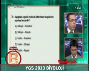 2013 YGS Biyoloji