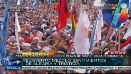 Argentina recuerda a las víctimas de la dictadura