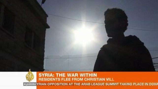 Syrian Christians fleeing conflict