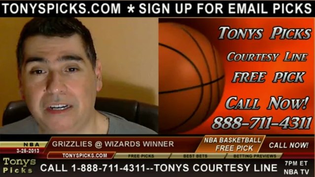 Washington Wizards versus Memphis Grizzlies Pick Prediction NBA Pro Basketball Odds Preview 3-25-2013