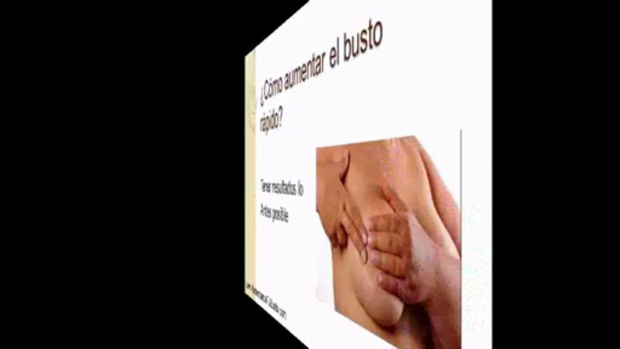 Como Aumentar el Busto rapido y tener Resultados