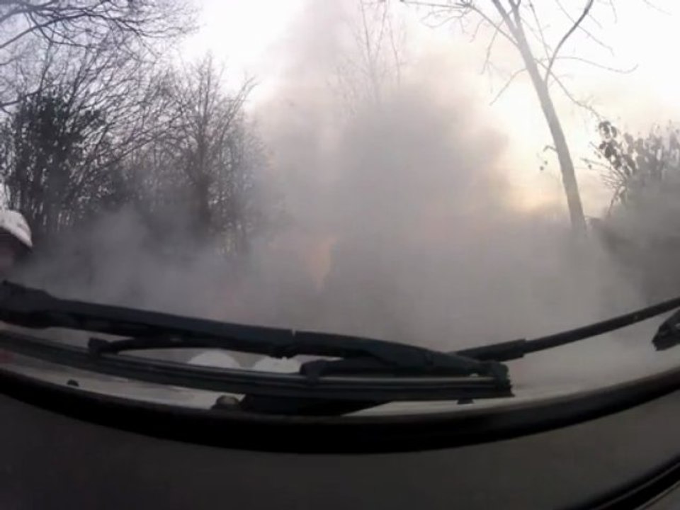 Cote fleurie 2013 ES7 incendie moteur  Peugeot 205 Rallye n° 109