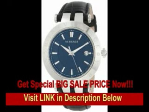 [REVIEW] Versace Men's 23Q99D008 S009 V-Race 3 Hands Black Dial Leather 3-Interchangeable Rings Watch