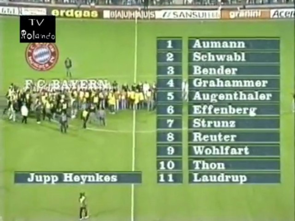 Europapokal 1991Roter Stern Belgrad(Crvena Zvezda) - FC Bayern München(1.Halbzeit)