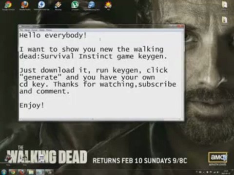 The Walking Dead Survival Instinct Keygen Crack \ Générateur de code \ Téléchargement