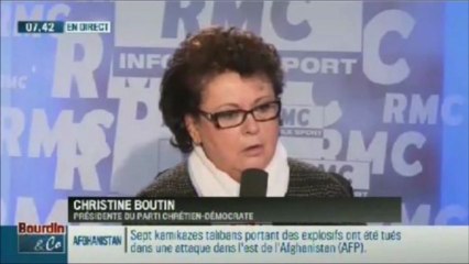 Christine Boutin - Ca va peter- dans Bourdin%26 Co - 26 Mars 2013