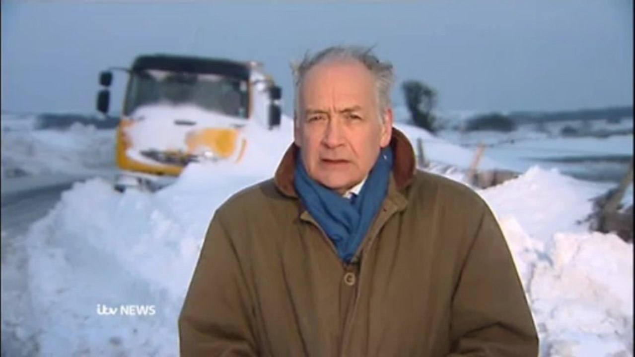 Frozen brrritain: the vanishing of a weather tv newscaster…