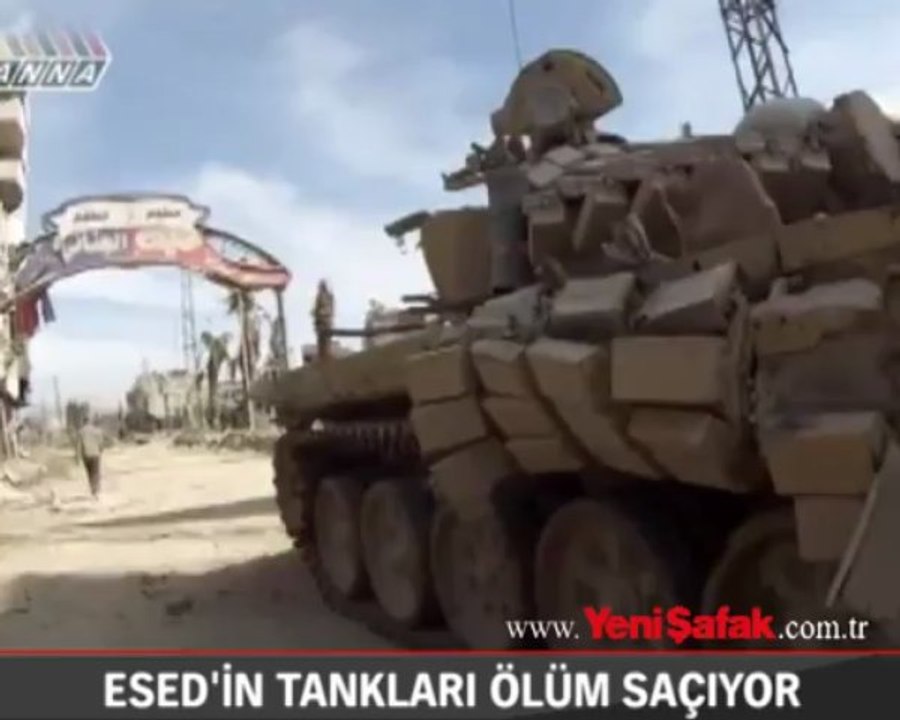 Esed'in tankları ölüm saçıyor