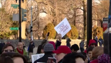 Washington: des centaines de pro et anti mariage gay manifestent