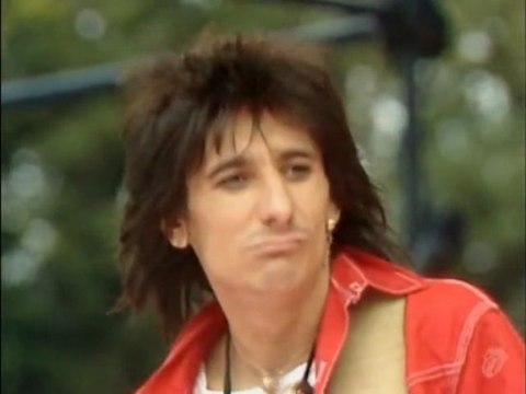 under my thumb / let's spend the night together / twenty flight rock / going to a go go / time is on my side ROLLING STONES live leeds Roundhay Park / Ron WOOD 25 juillet 1982