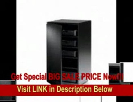 [BEST PRICE] BDI Mirage 8222, Enclosed A/V Tower ( Satin Black with Black Glass Top)