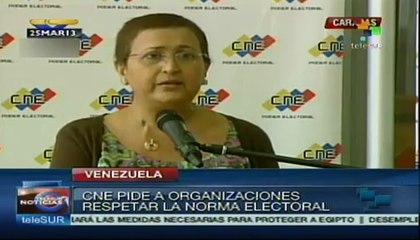 CNE pide se respeten los reglamentos electorales