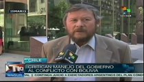 Chile: critican manejo del gobierno de conflicto con Bolivia