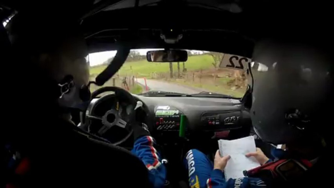 Rallye du Vallon de marcillac 2013 Sirmain-Gaffard  Es7 Pruines - Pont de Mouret 3 eme temps