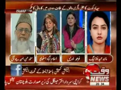 8pm with Fareeha Idrees (Will Article 62 and 63 Be Implemented in Upcoming General Elections?) 26 March 2013