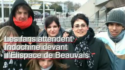 Les fans d'Indochine à Beauvais (Oise)