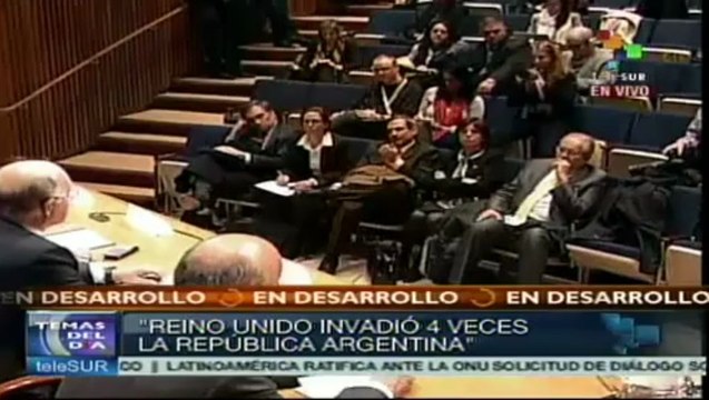 Argentina oficializa demanda de soberanía por Malvinas