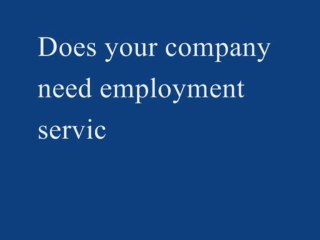 employment services