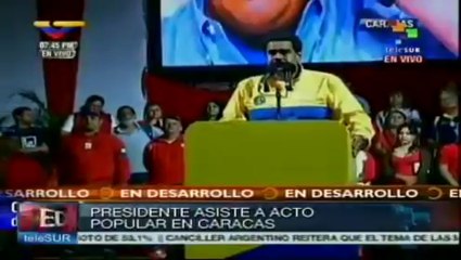 Maduro realiza acto de campaña en Caracas