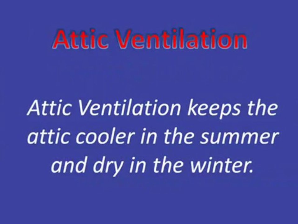 Brief Sketch About Attic Ventilation