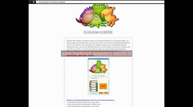 Pirater Backyard Monsters [Hack Tool] [Téléchargement] Avril 2013