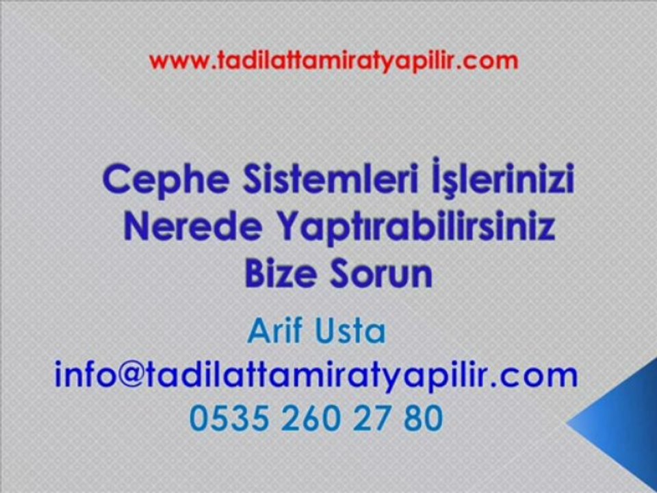 Cephe Sİstemleri,Cephe Sİstemleri Fiyatları,Dış Cephe Sİstemleri